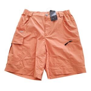 VIDDIA Brand Men’s Orange Lightweight Nylon Cargo Shorts Size M NEW NWT